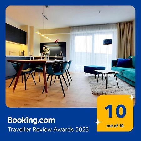 Ferienwohnung mit Komfort in Strandnähe mit Terrasse und Meerblick in 10ter Etage Misdroy Exterior foto