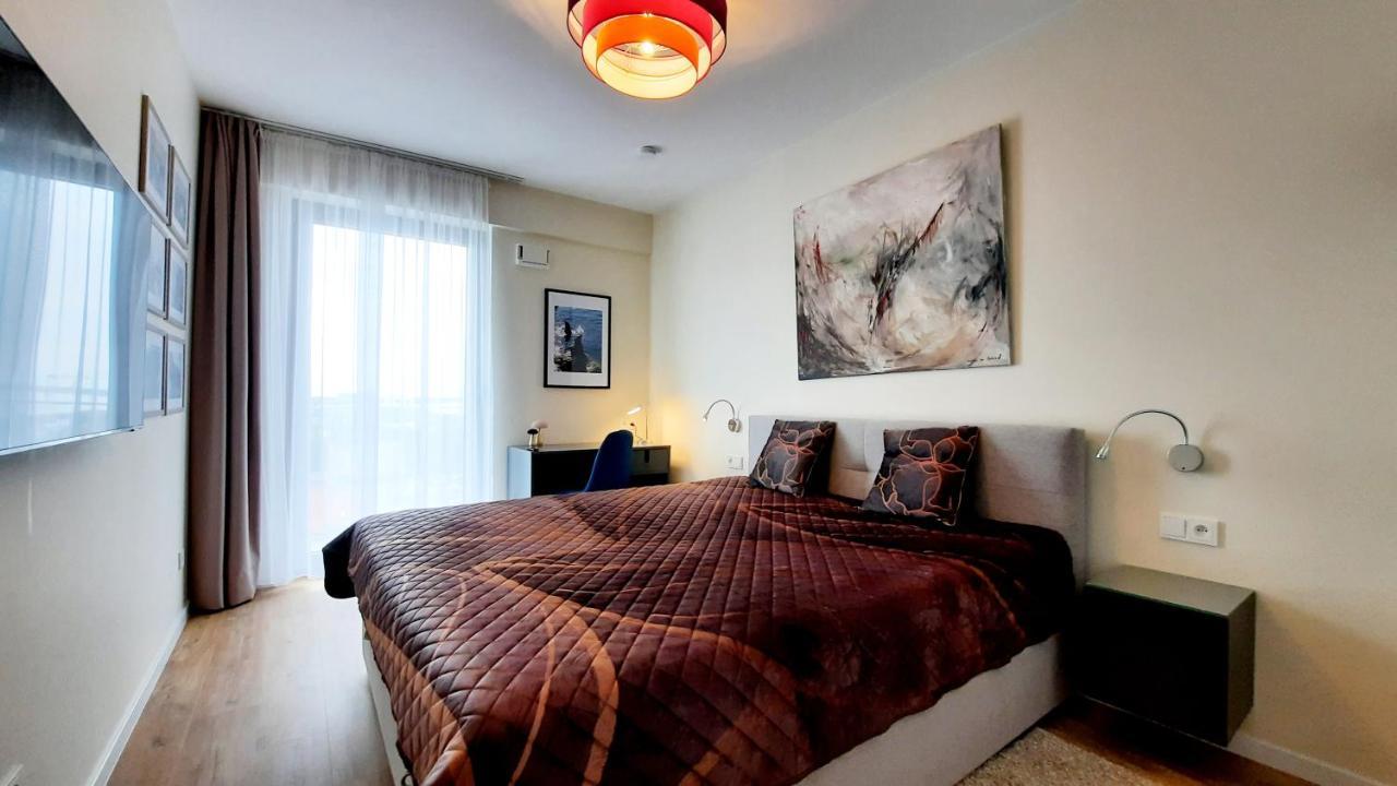 Ferienwohnung mit Komfort in Strandnähe mit Terrasse und Meerblick in 10ter Etage Misdroy Exterior foto