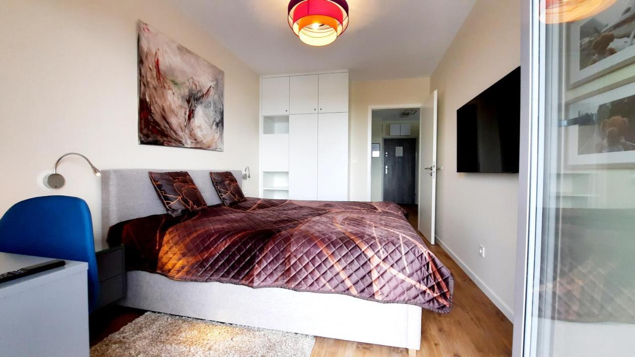 Ferienwohnung mit Komfort in Strandnähe mit Terrasse und Meerblick in 10ter Etage Misdroy Exterior foto