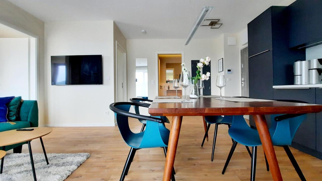 Ferienwohnung mit Komfort in Strandnähe mit Terrasse und Meerblick in 10ter Etage Misdroy Exterior foto