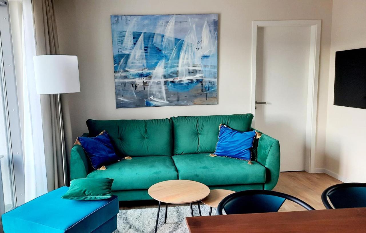 Ferienwohnung mit Komfort in Strandnähe mit Terrasse und Meerblick in 10ter Etage Misdroy Exterior foto